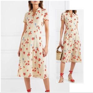 Reformation Cream Floral Dress Sz 4